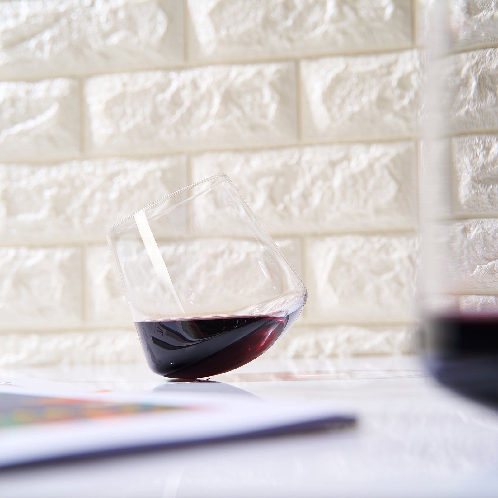 Classica Un-Spillable Stemless Wine Glassware, Set of 2
