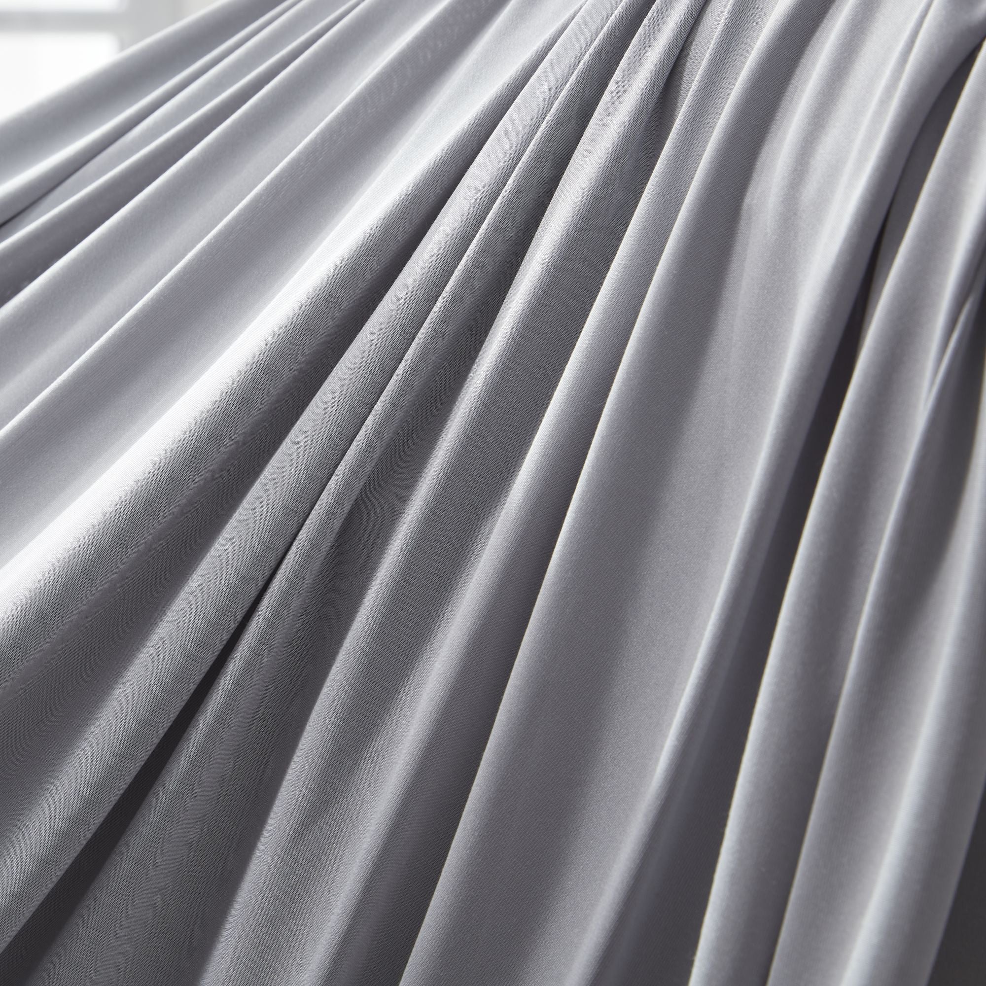 100% Microfiber Jersey Knit Sheet Set with Pillowcase-Gull Grey