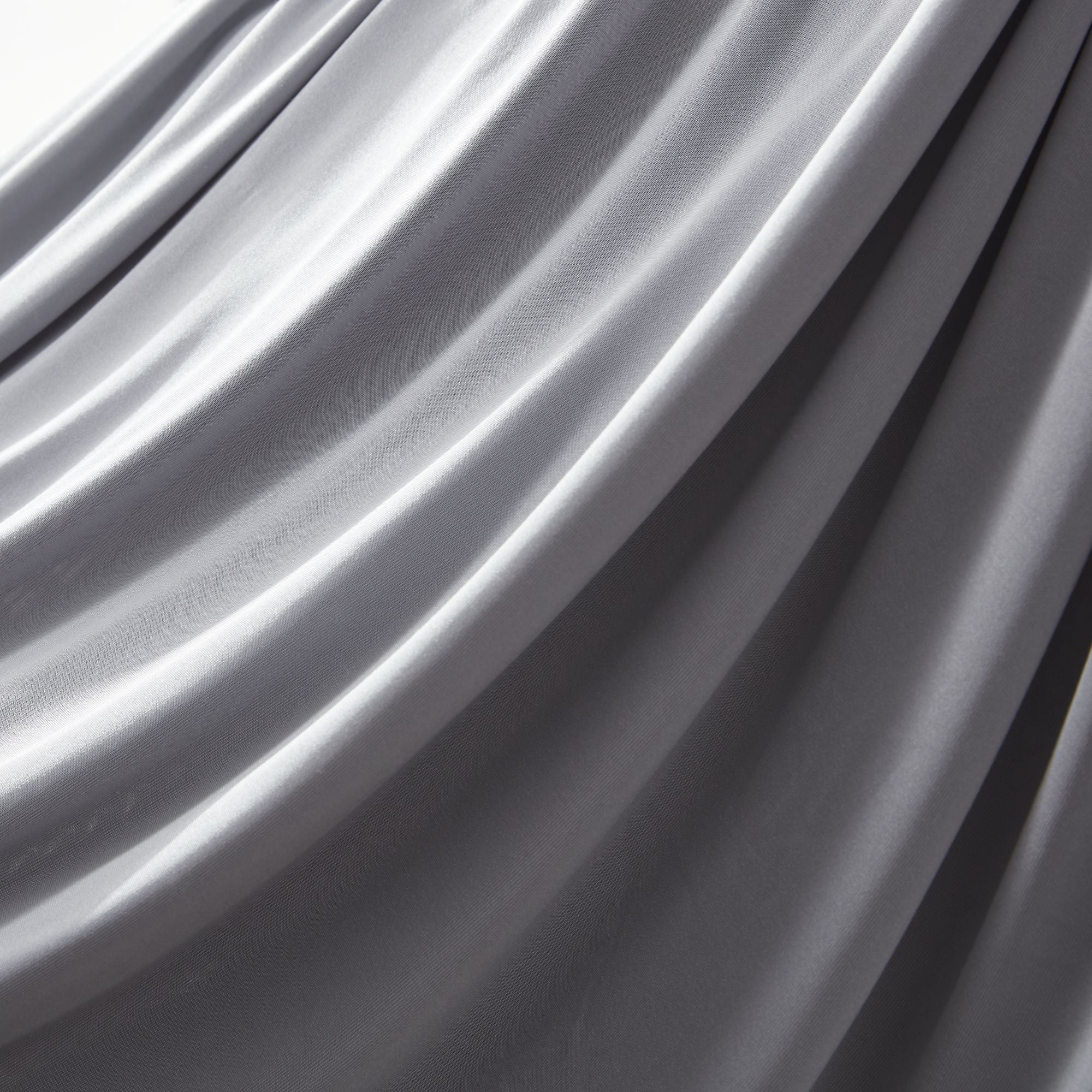 100% Microfiber Jersey Knit Sheet Set with Pillowcase-Gull Grey