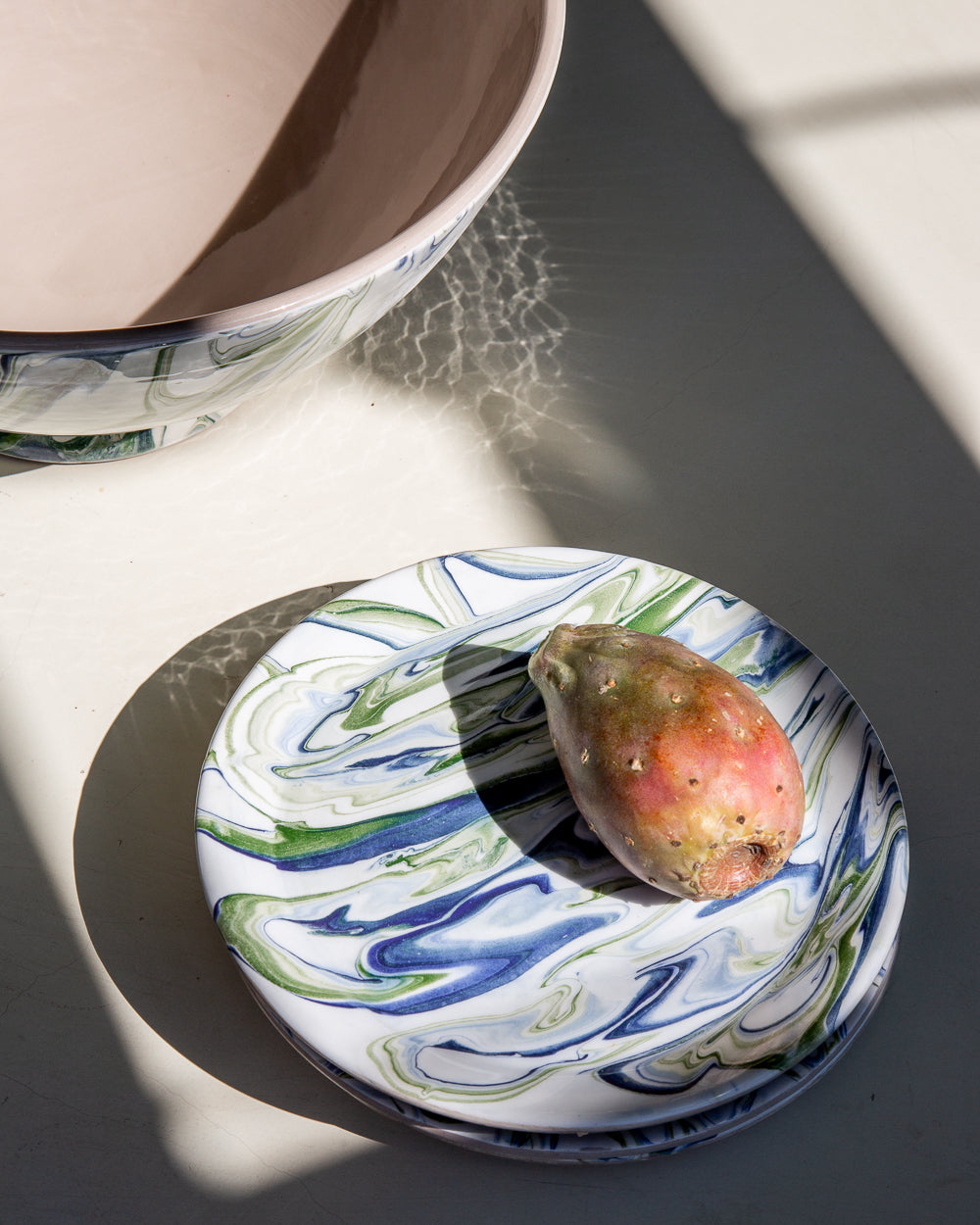 Marbled Ocean Salad Plate - Set of 4
