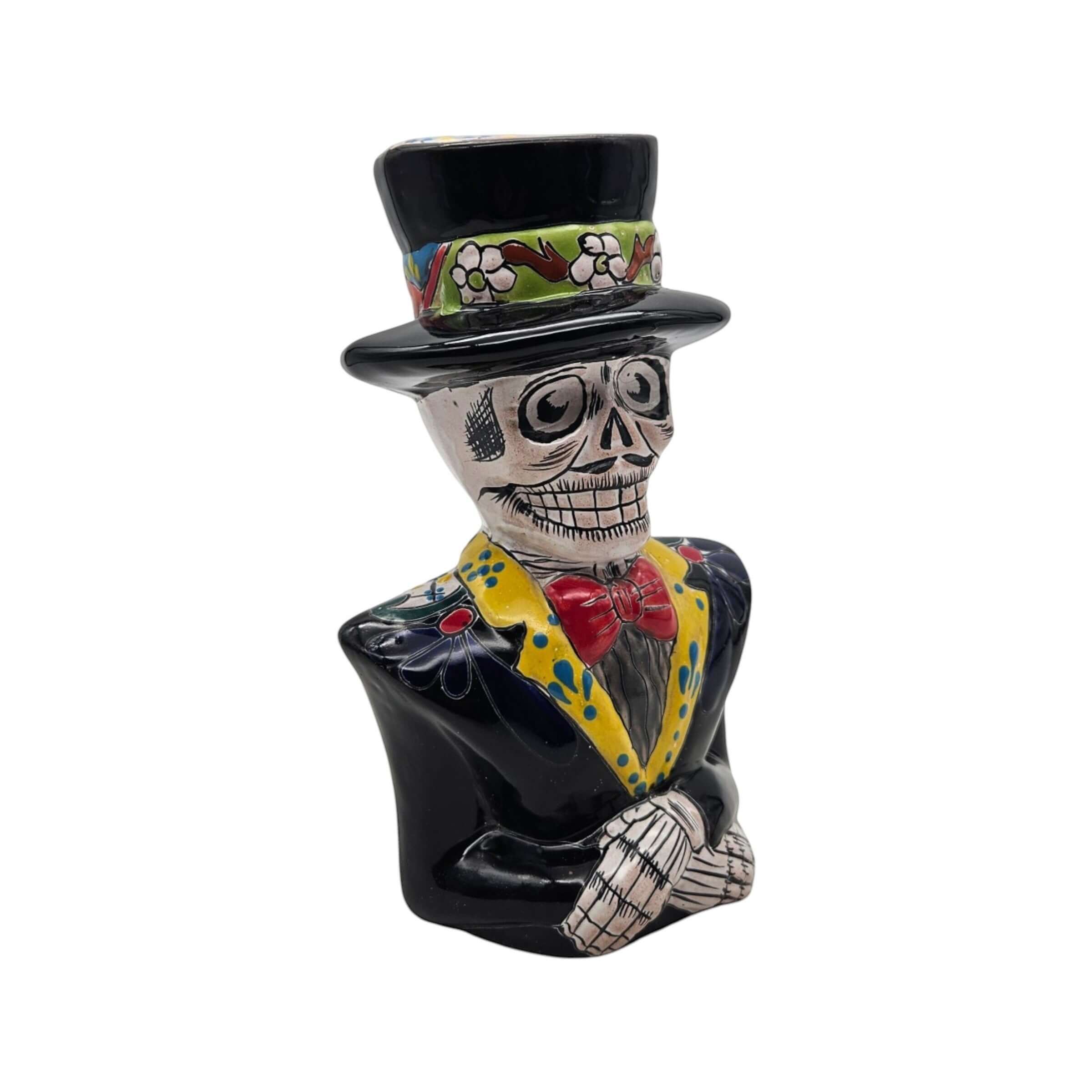 Talavera Skeleton Statue | Day of the Dead Catrin