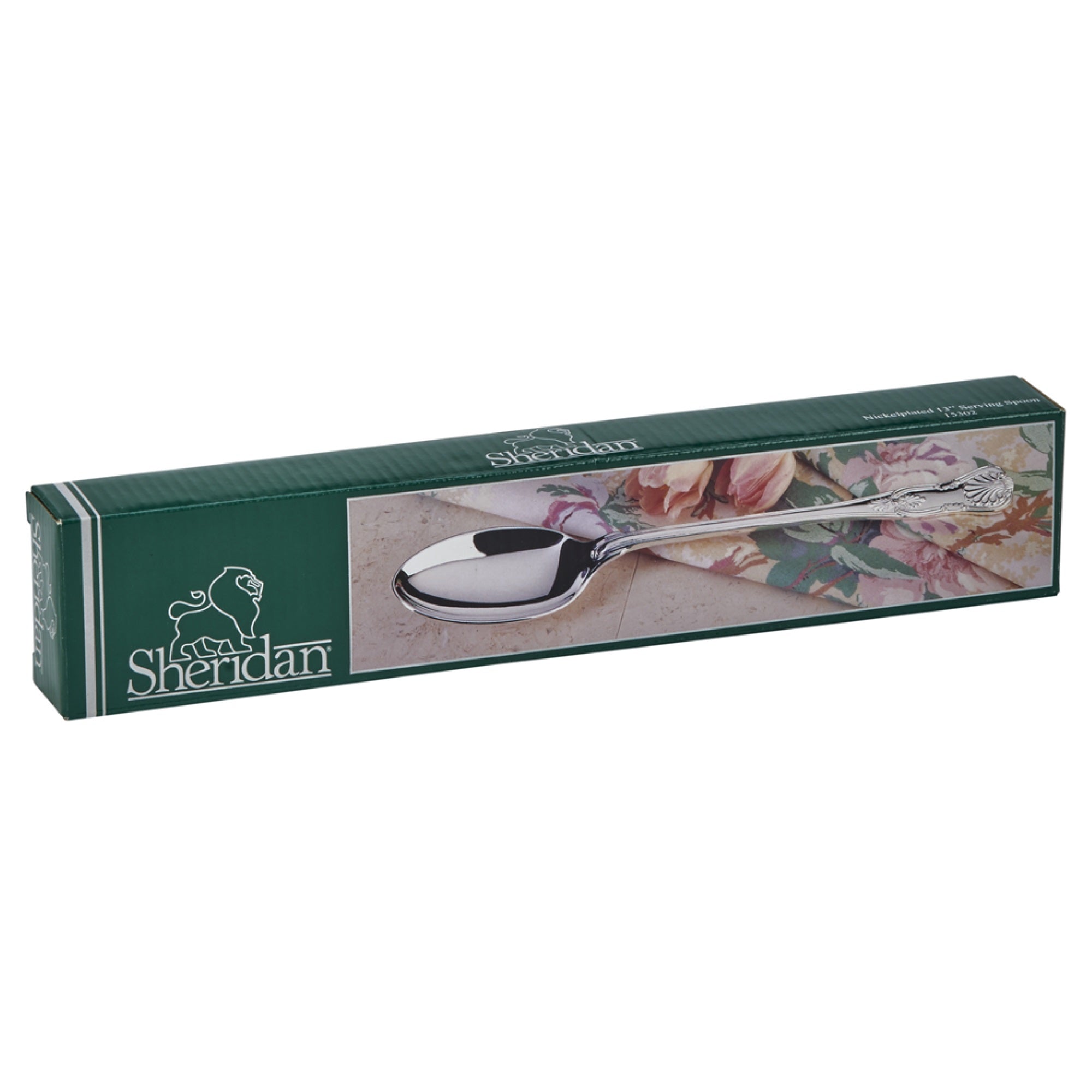 King'S Pattern Stuffing Spoon, Nickel Plated 12.75''