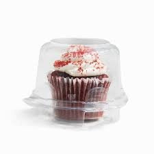 Decony Clear Jumbo Cupcake Muffin Single Individual Dome Container Box Plastic 20 Pieces - Jumbo Size