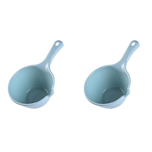 2PCS Plastic Water Ladle, Bath Ladle, Dippers Water Bath Scoop Kitchen Bathroom Garden Water Scoop Cup Home Essential for Wateri