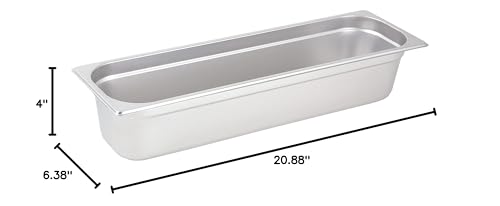 Winco 4'' Half Long Size Pan