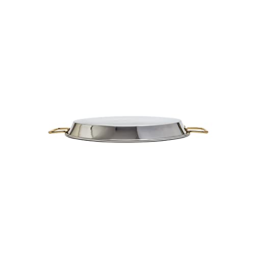 Garcima 18-Inch Stainless Steel Paella Pan, 46 cm, Silver, Model SS-18GLD