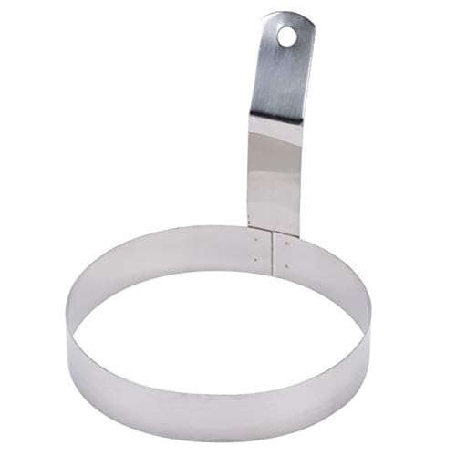 Dynore Stainless Steel Round Egg Ring With Handle Medium 5 Inch