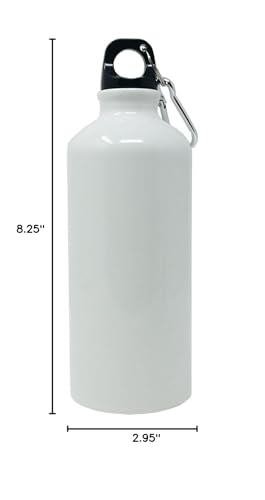 Personalized Custom Ice Skates, Hockey, Figure Skating Aluminum White Finish 20 Ounce 600Ml Sport Water Bottle, 2 Lids - Customi