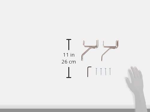 Enclume Premier 4-Inch Wall Bracket, Set Of 2, Use With Enclume Rolled End Bar Pot Rack (Sold Separately), Stainless Steel