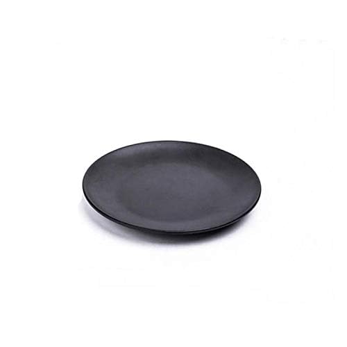 Mengbaobao Set Of 3 Black 7 Inch Melamine Ware Dinner Plates Dishes Dinnerware Unbreakable