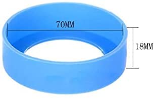 Gteller 6 Pcs Eco-Friendly Non-Slip Silicone Coaster For 20 Oz, 30 Oz Tumbler (6Color/Pcs 70Mm)