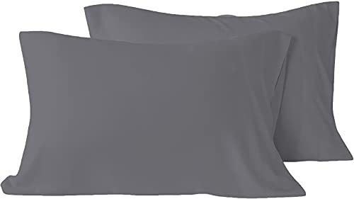 Yrm BeddingS Microfiber All Season Queen Size (20 X 30 Inches/51Cm X 76Cm) Pillow Covers|Dark Grey