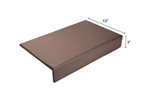 Kidkusion Soft Seat Edge Cushion | Hearth Pad 36'' | Brown | Fireplace and Hearth Safety