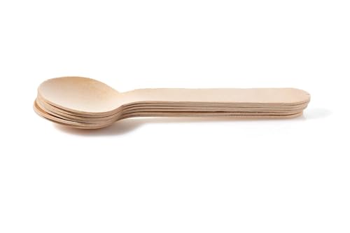 Perfect Stix 6.25'' Wooden Cutlery Spoons- Pack Of 250Ct,Light Brown