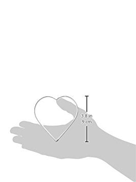 Ateco Snowflake Cutter  7804 Heart  6 pcs  Stainless Steel