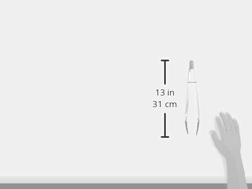 Chef Craft Set Of 2 (1-9'' & 1-12'') Stainless Steel Clam Shell Food Service Tongs With Sliding Rings. Quality Construction, Dis
