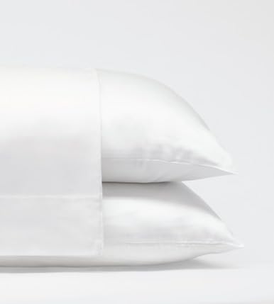 Classic Bamboo Pillowcase Set - White-Standard By Cariloha For Unisex - 2 Pc Pillowcase