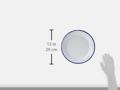 IBILI  ''Blanca Plain Plate  White/Blue  28 x 2.5 cm