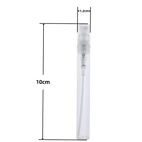 Rikwog 40Pcs Mini Spray Bottles, 5Ml Plastic Refillable Empty Fine Mist Perfume Bottles Portable Sample Spray Containers For Tra
