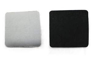 10 Pieces Sublimation Blank White & Black Rubber Base Fabric Surface Square Coasters 1/8'' Thick Heat Press Thermal Transfer Dye