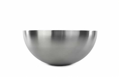 Ikea Stainless Steel Solid Serving Bowl , Silver, 1 Gallon, 3700 Ml