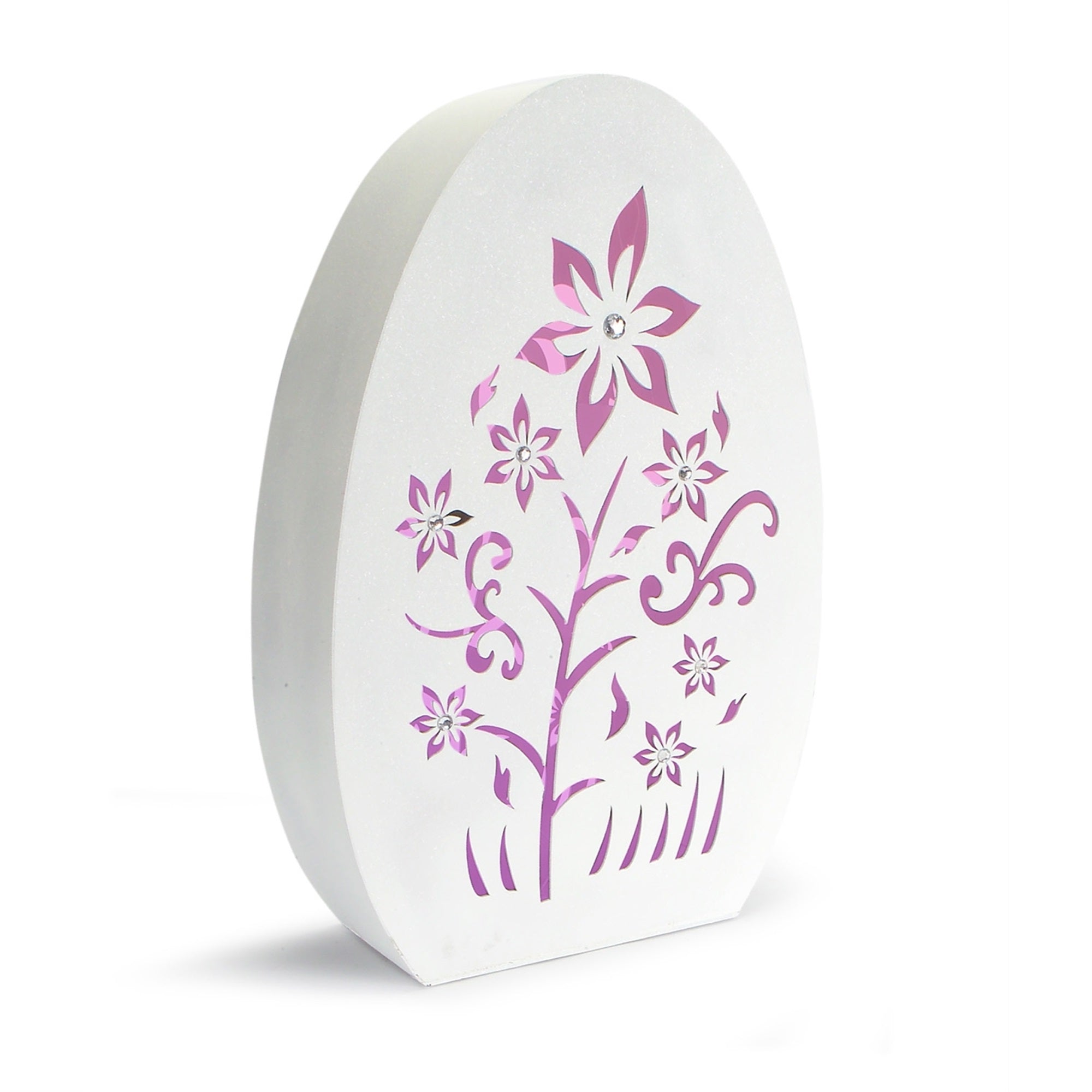 LED Egg Table Piece with Timer 22H Paper  3 AAA Batteries Not Included