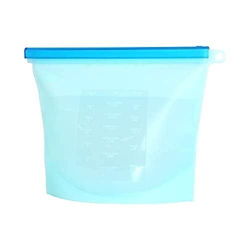Apurk Silicone Food Bag|Reusable Seal Storage Ziplock Bags For Food Airtight Seal Storage Pouch (Pack Of 1,Multicolor)