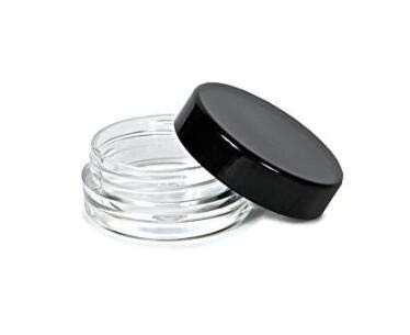 3 Gram 3 Ml Jar Bpa Free Cosmetic Sample Empty Plastic Container Round Pot With Black Screw Cap Lid Small Tiny 3G Bottle For Mak