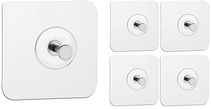 Anh Mart Pvc Adhesive Nails Wall Hooks Heavy Duty Strong Nail Transparent Screw Holder Self Slices For Bathroom Kitchen Wall Han