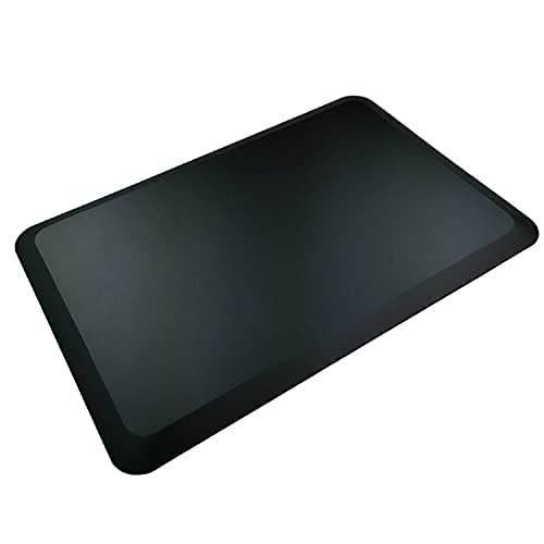 1'' Extra Thick Anti Fatigue Floor Mat,Kitchen Mat, Standing Desk Mat - Comfort At Home, Office, Garage - Advanced Pu Foam (Blac