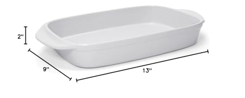 Chantal Classic Ceramic Bakeware, 13'' X 9'' Rect Baker, White