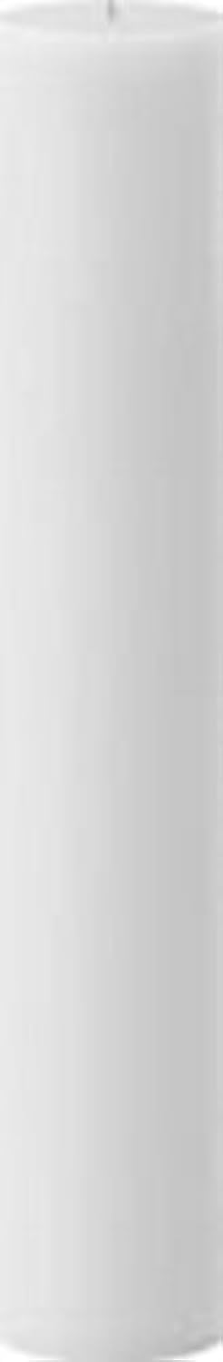 3 Wide x 18 Tall Unscented White Pillar Candle (3x18 Pillar Candle) - Made in U.S.A. - Dripless & Smokeless **Measure Before You