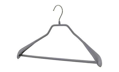 Mawa By Reston Lloyd Bodyform Series Non-Slip Space-Saving Clothes Hanger With Bar For Pants, 16 1/2'', Style 42/Ls, Set Of 5, S