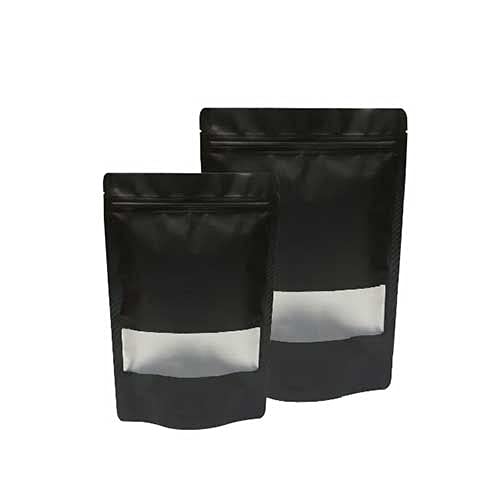 Deera Black Ziplock Stand Up Pouch 160X230Mm Pack Of 50