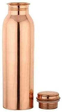 Antique Handicraft Hub Pure Copper Water Bottle 32 Oz Leak Proof Design Vessel Ayurveda Health Benefit Pitcher For Sport, Fitnes