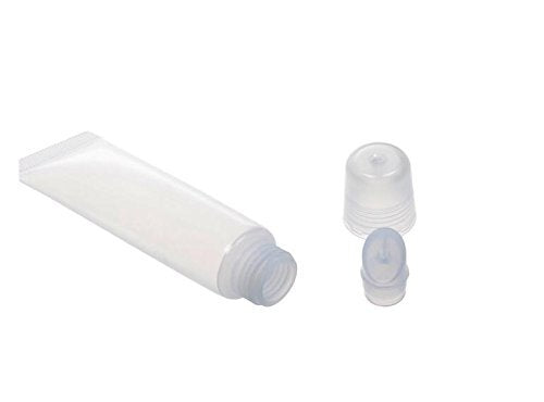 10Pcs 15Ml 0.5Oz Transparent Empty Mini Plastic Lip Gloss Soft Tubes With Screw Cap Lip Balm Hand Cream Holder Diy Reusable Refi