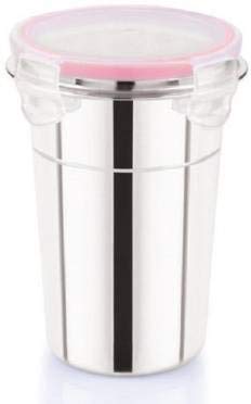 Tapuji Stainless Steel Glass Tumbler With Lid Cap Cover Click & Seal Lock Leak Proof & Freezer Safe Glass Tumbler With Air Tight