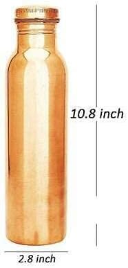 Antique Handicraft Hub Pure Copper Water Bottle 32 Oz Leak Proof Design Vessel Ayurveda Health Benefit Pitcher For Sport, Fitnes