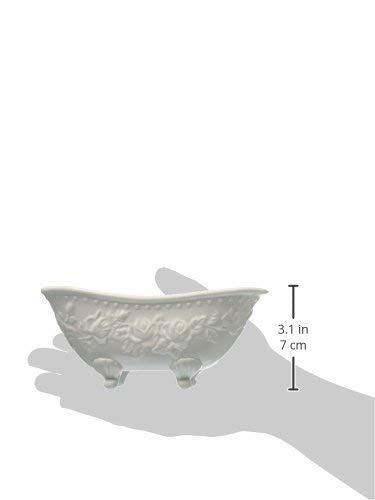 Abbott Collection Bathtub Soap Dish, White, A3
