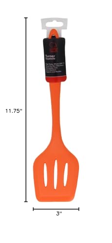 Chef Craft Premium Silicone Spatula/Turner  11.75 inch  Orange