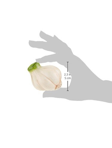 Cosmos Gifts Garlic Salt And Pepper Set, Ceramic, 2-1/4-Inch