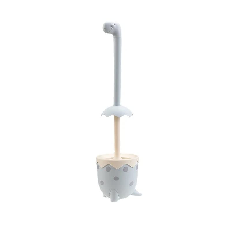 Homecloud Japanese Designed Dino Shape Silicone Toilet Cleaner Brush/Bathroom Cleaning Brush With Stand For Home/Brushes For Bat