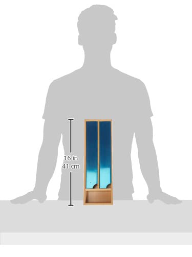 Zeller 25315 Storage Box For Tin Foil/Cling Film With Cutter L 39.5 X W 13 X H 5.4 Cm Bamboo/Stainless Steel