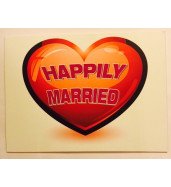 Funcart Happily Married Life Photo Booth Board