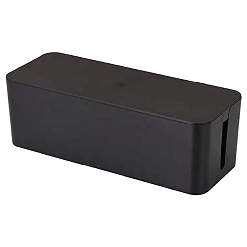 Tipakka Cable Wire Organizer Box Cable Manager Box For Office,Home (Plain, Big Black) (Black)