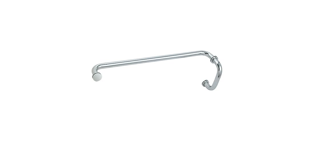 Crl ''Bm'' Chrome 6'' Pull Handle 24'' Towel Bar Combination With Metal Washers