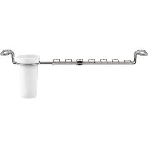 Kohler K-5473-Chr Multi-Purpose Over-The-Sink Drying Rack, Caddy With Kitchen Towel Bar Holder, Soaking Cup. Expandable 14.6'' T