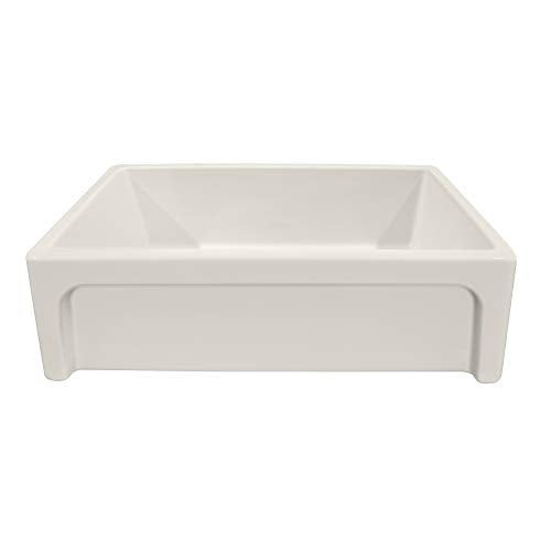 Whitehaus Collection Whq5550-Biscuit Glencove 33'' Front Apron Fireclay Kitchen Sink, Biscuit