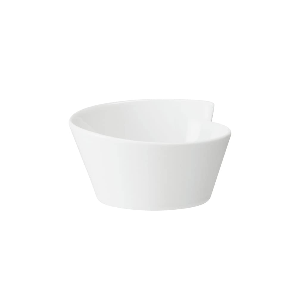 Villeroy & Boch New Wave Large Round Rice Bowl (New Shape), 20.25 Oz, Premium Porcelain, White