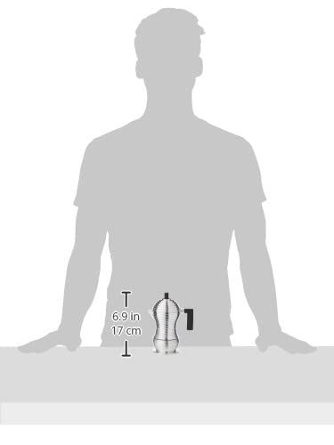 Alessi Mdl02/1 B Pulcina Stove Top Espresso 1 Cup Coffee Maker In Aluminum Casting Handle And Knob In Pa, Black